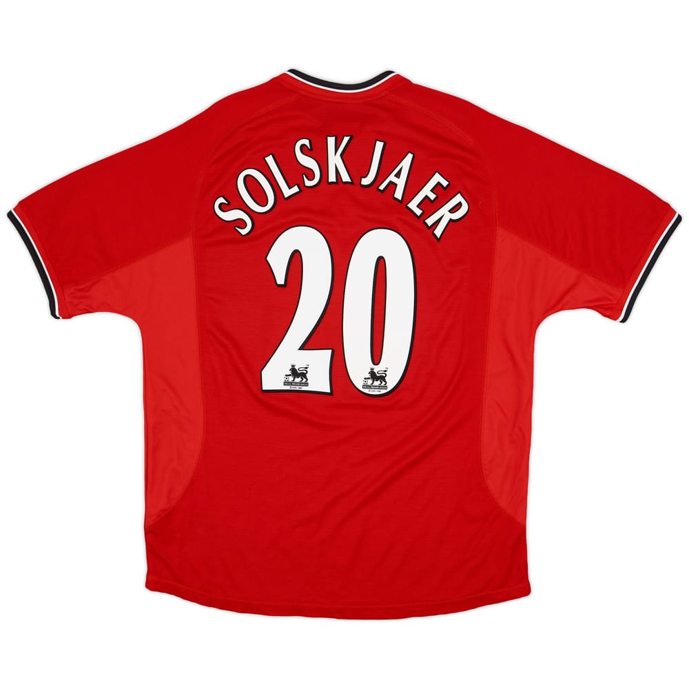 2000-02 Manchester United Home Shirt Solskjaer #20 - 10/10 - (XL)
