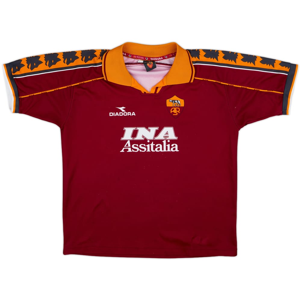1998-99 Roma Home Shirt - 6/10 - (XL.Boys)