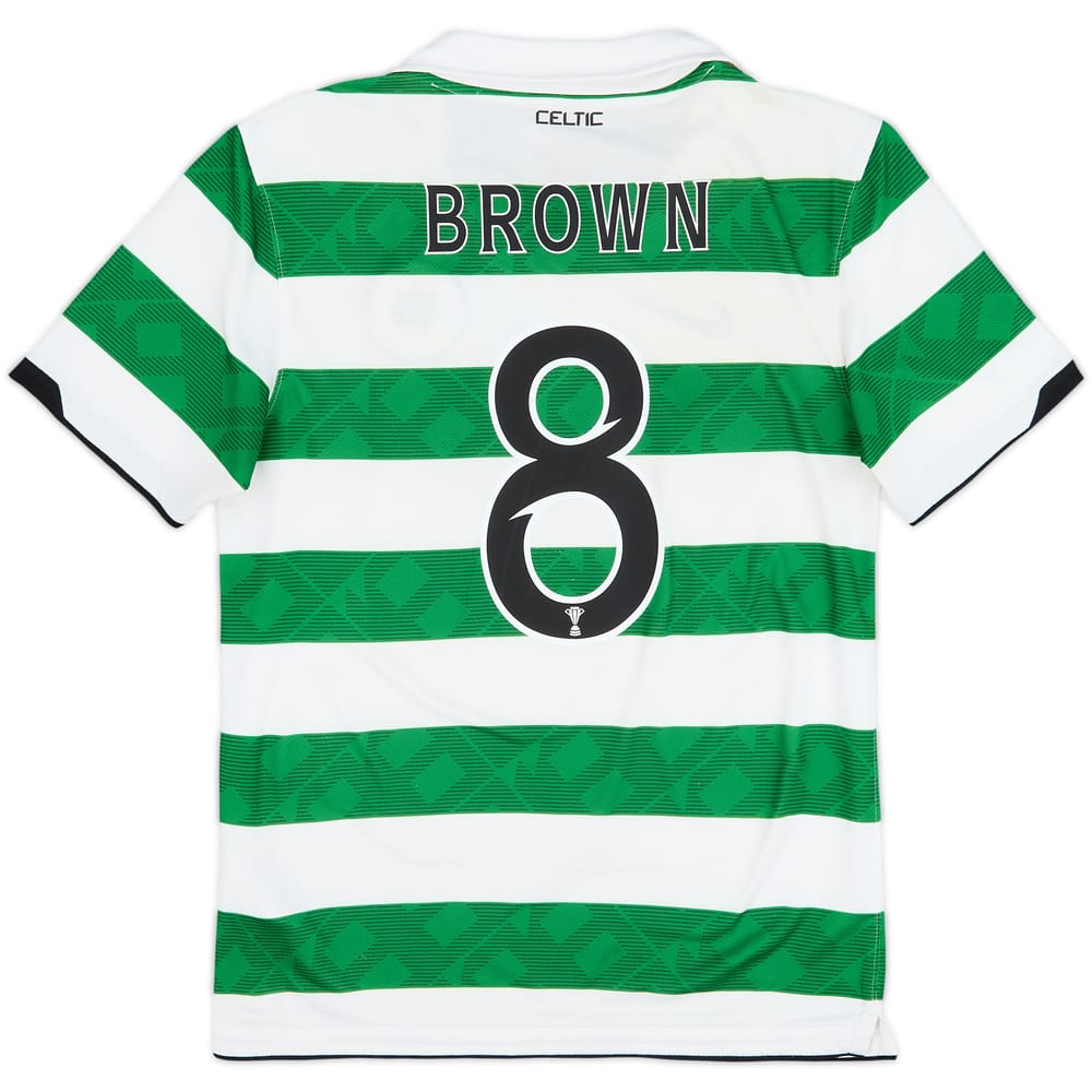 2010-12 Celtic Home Shirt Brown #8 - 5/10 - (S)