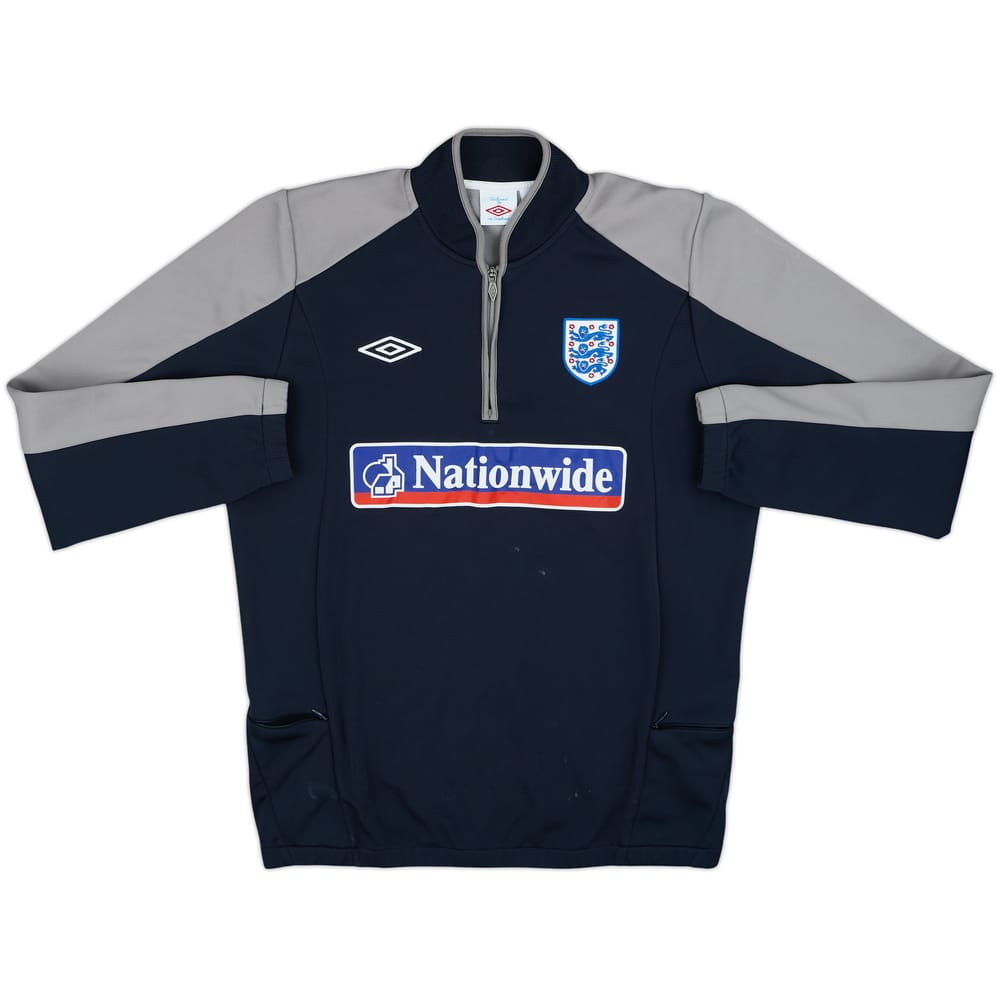 2009-10 England Umbro 1/4 Zip Drill Top - 6/10 - (L)