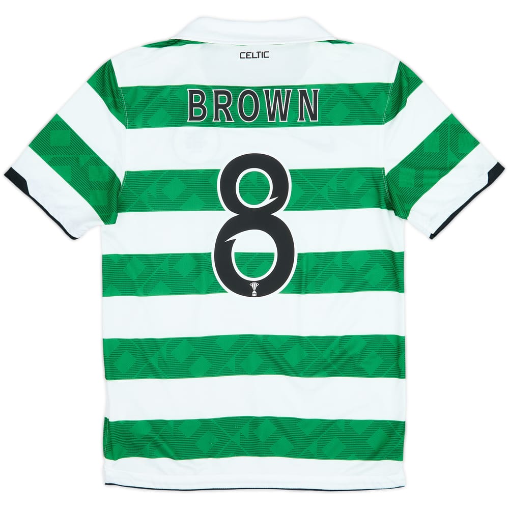 2010-12 Celtic Home Shirt Brown #8 - 6/10 - (S)