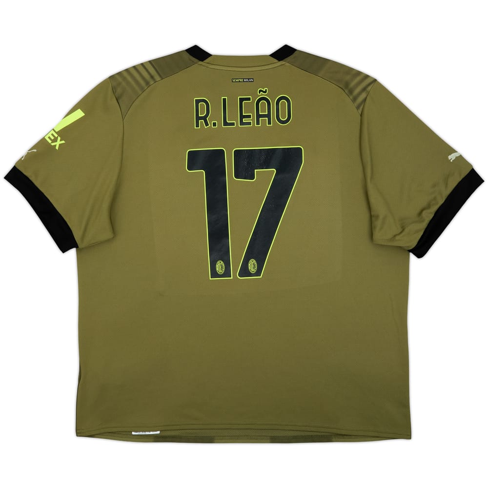2022-23 AC Milan Third Shirt R.Leao #17 - 7/10 - (XXL)
