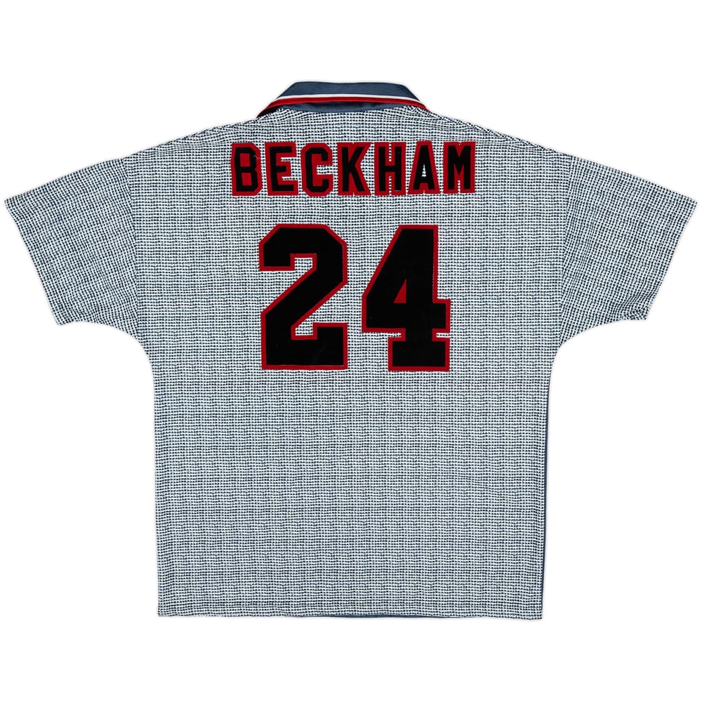 1995-96 Manchester United Away Shirt Beckham #24 - 10/10 - (L)