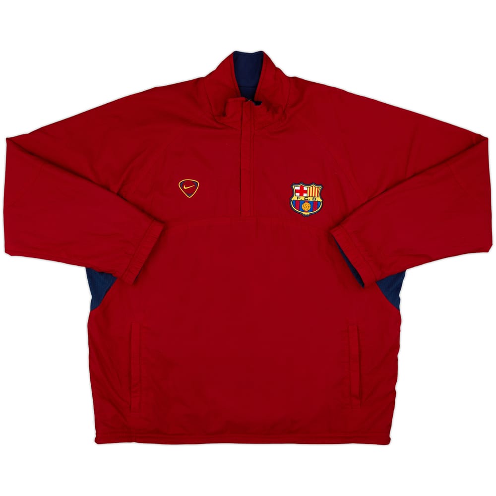 2000-01 Barcelona Nike 1/4 Zip Training Top - 6/10 - (L)