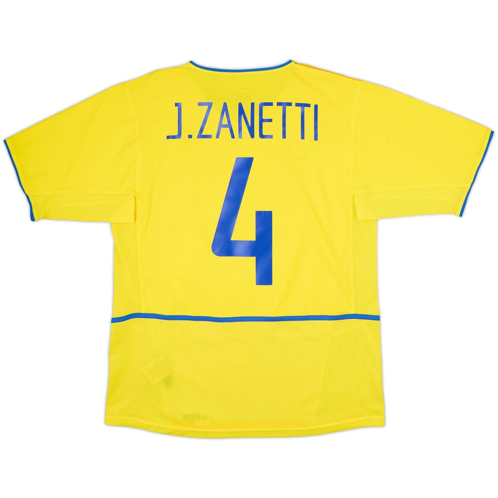 2002-03 Inter Milan Third Shirt J.Zanetti #4 - 10/10 - (M)