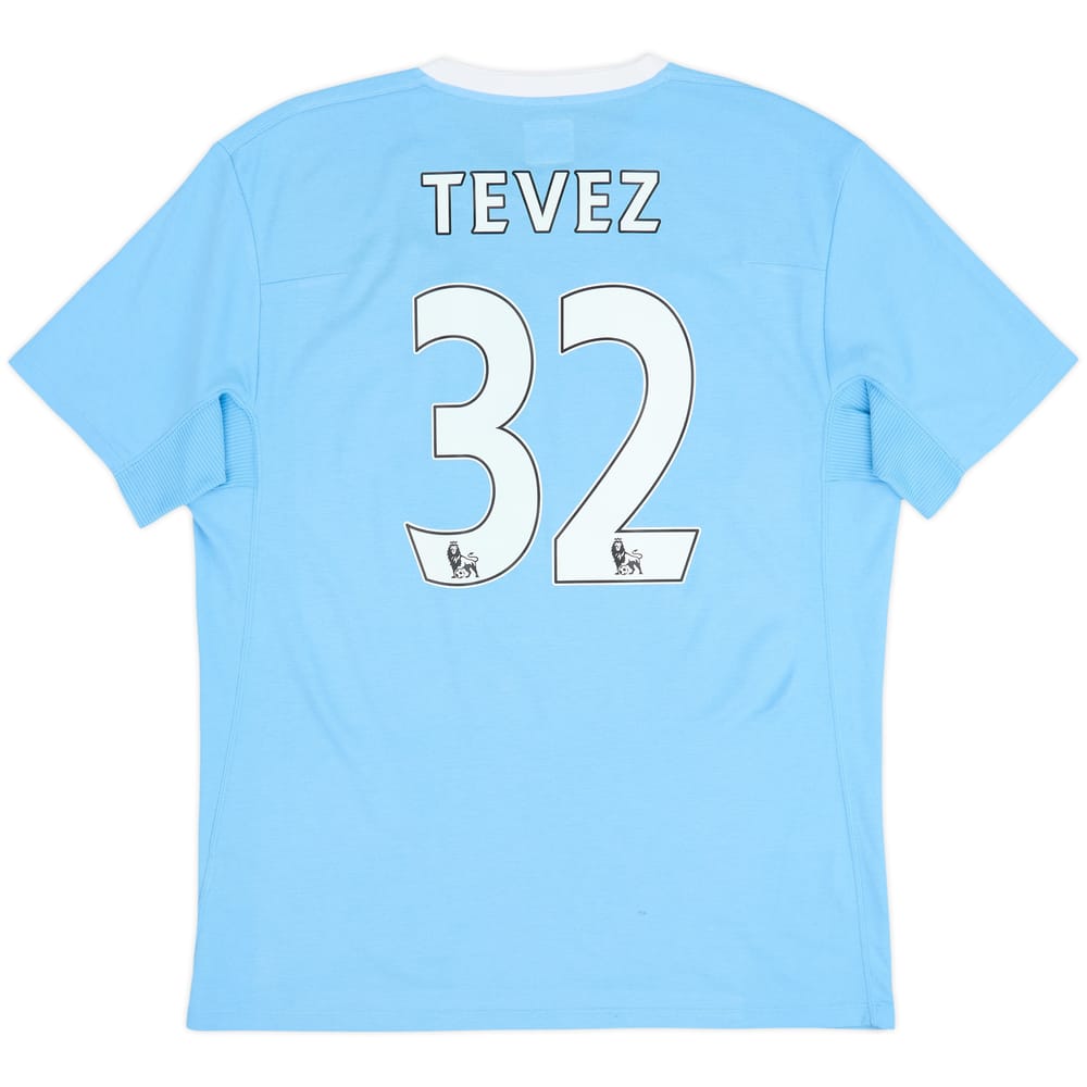 2009-10 Manchester City Home Shirt Tevez #32 - 7/10 - (L)