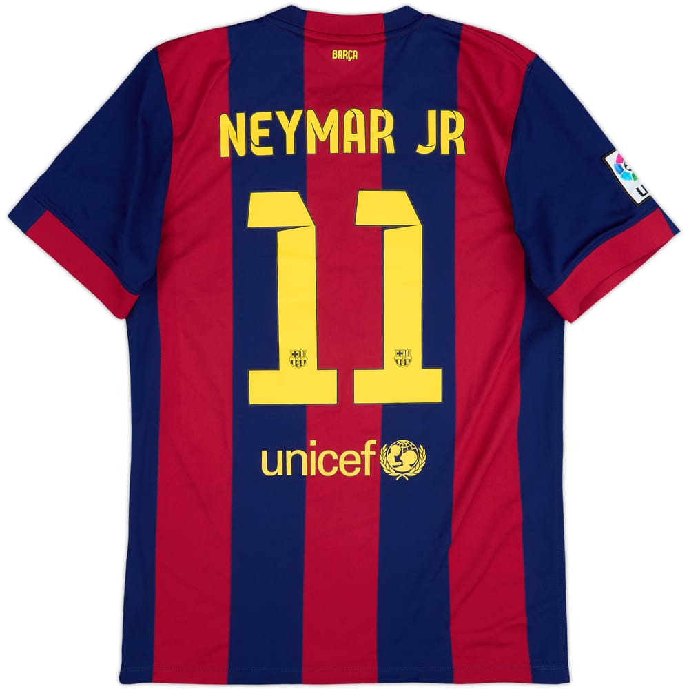 2014-15 Barcelona Home Shirt Neymar Jr #11 - 8/10 - (L)
