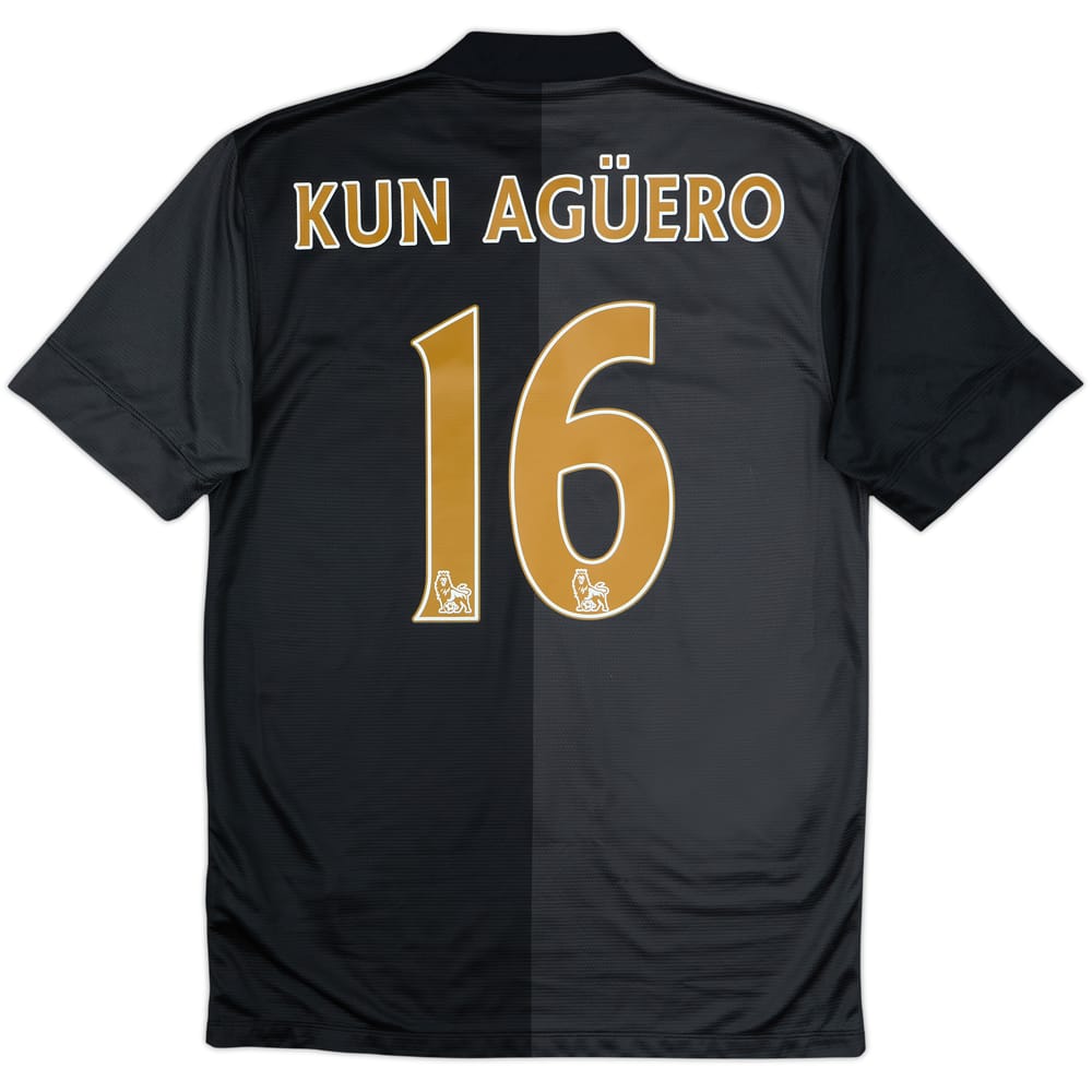 2013-14 Manchester City Away Shirt Kun Aguero #16 - 8/10 - (S)