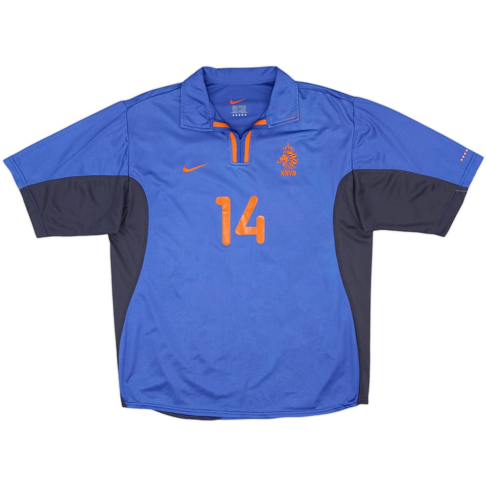 2000-02 Netherlands Away Shirt #14 - 6/10 - (M)