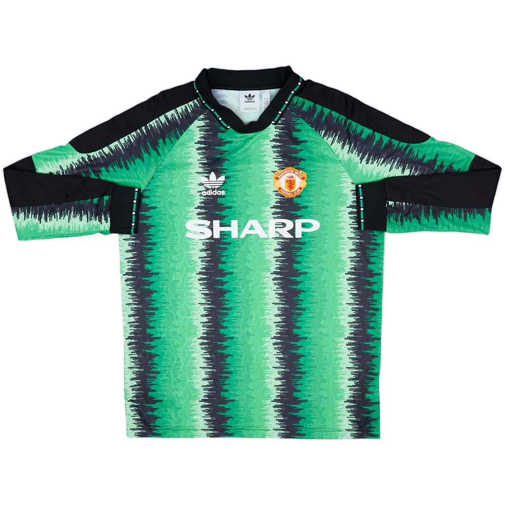 2022-23 Manchester United adidas '1990-92 Retro' GK Shirt - 8/10 - (L)