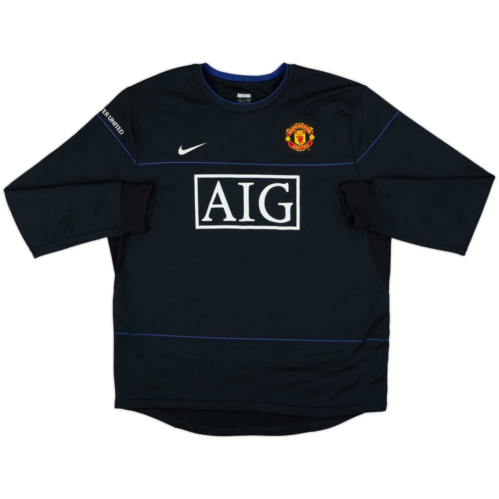 2008-09 Manchester United Nike Sweat Top - 7/10 - (XL)