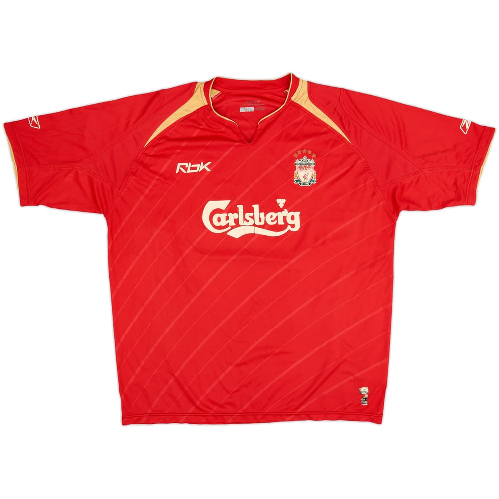 2005-06 Liverpool CL Home Shirt - 4/10 - (XL)