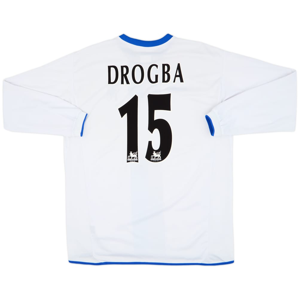 2003-05 Chelsea Away L/S Shirt Drogba #15 - 6/10 - (XL)