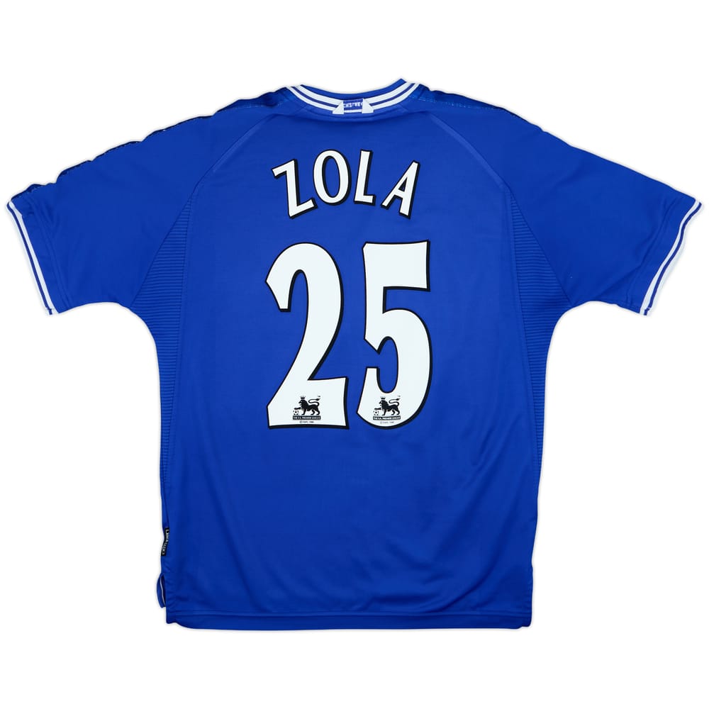 1999-01 Chelsea Home Shirt Zola #25 - 8/10 - (L)