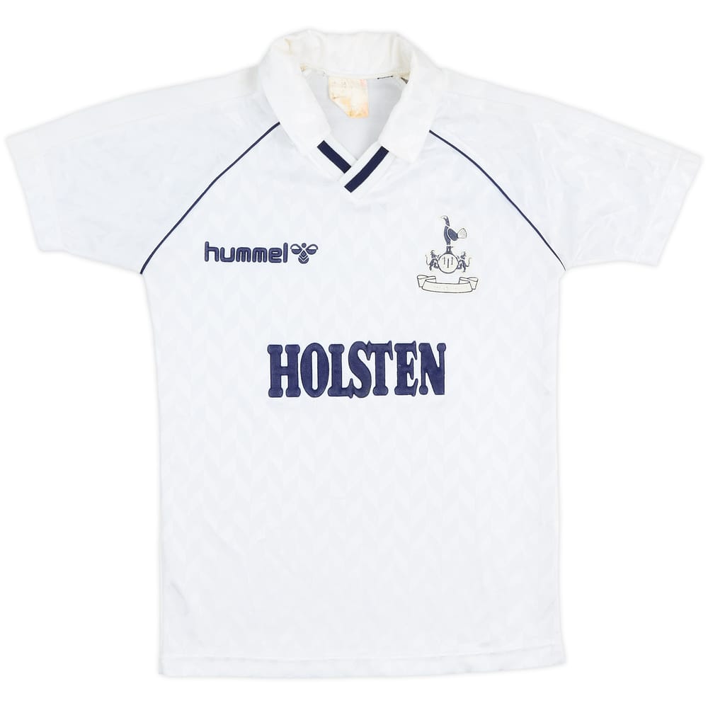 1987-89 Tottenham Home Shirt - 7/10 - (L.Boys)