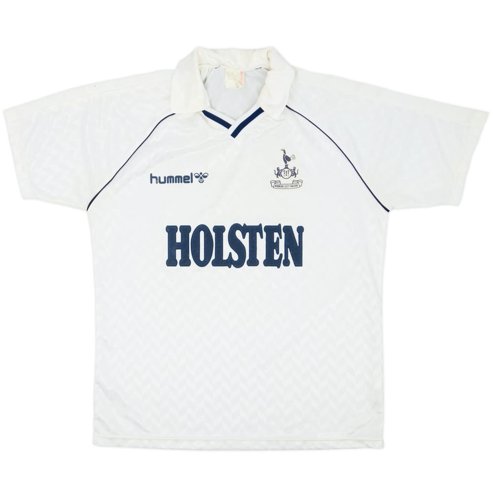 1987-89 Tottenham Home Shirt - 7/10 - (XL)