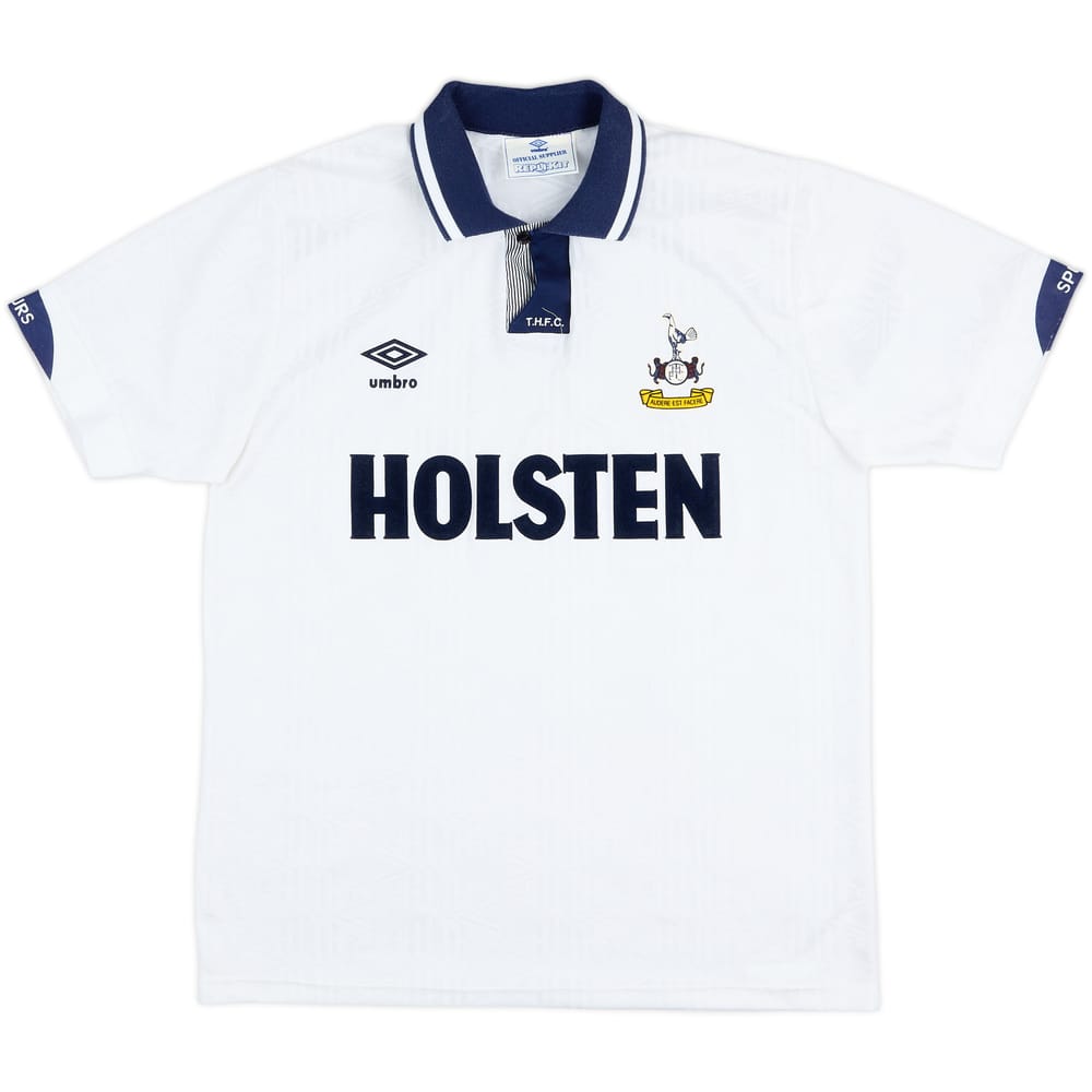 1991-93 Tottenham Home Shirt - 9/10 - (M)