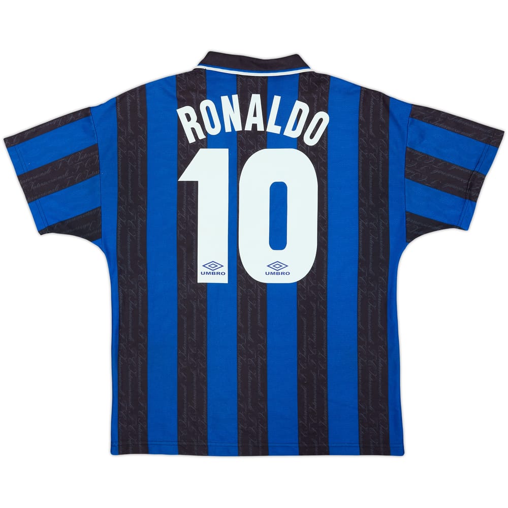1996-97 Inter Milan Home Shirt Ronaldo #10 - 8/10 - (M)