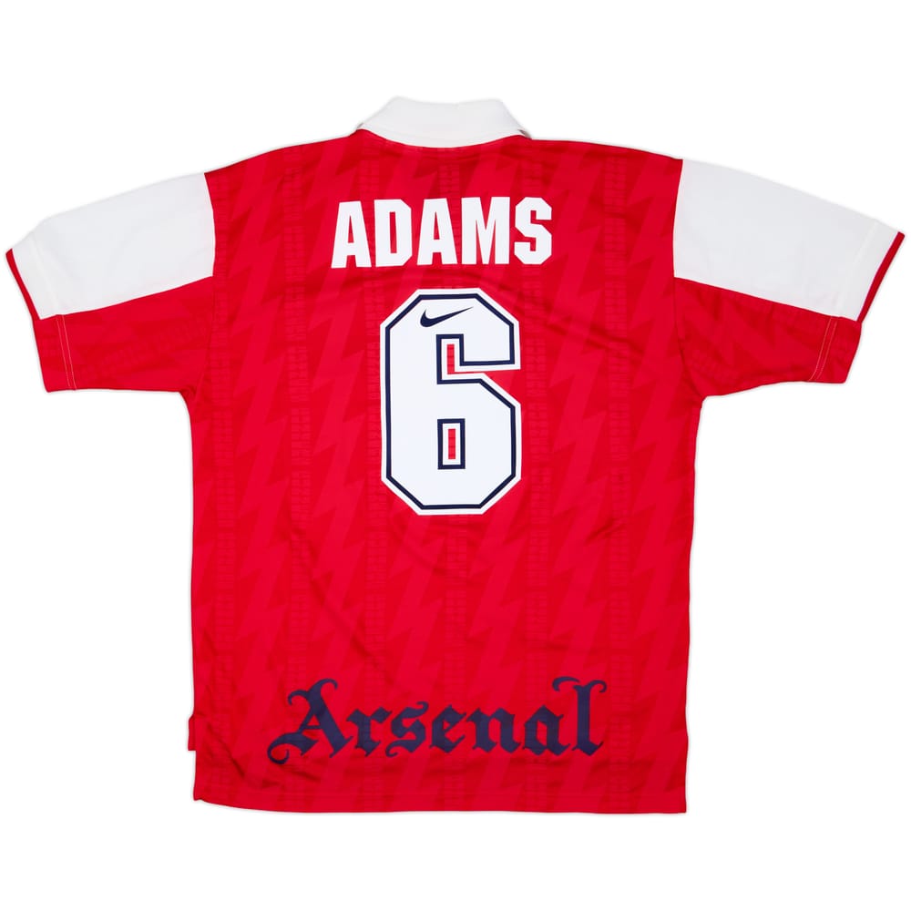 1994-96 Arsenal Home Shirt Adams #6 - 9/10 - (L)