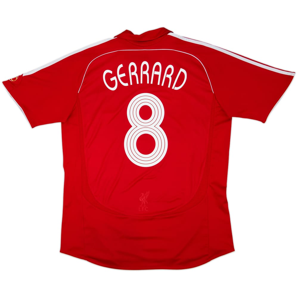 2006-08 Liverpool Home Shirt Gerrard #8 - 6/10 - (L)
