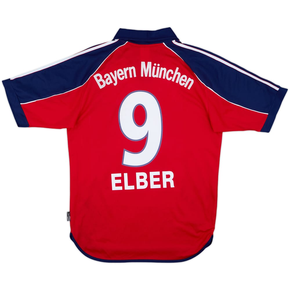 1999-01 Bayern Munich Home Shirt Elber #9 - 8/10 - (S)