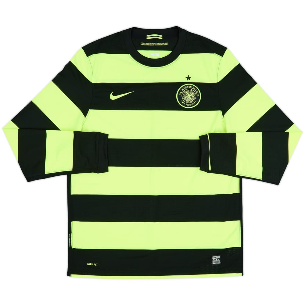 2009-11 Celtic Player Issue Away L/S Shirt - 10/10 - (M)