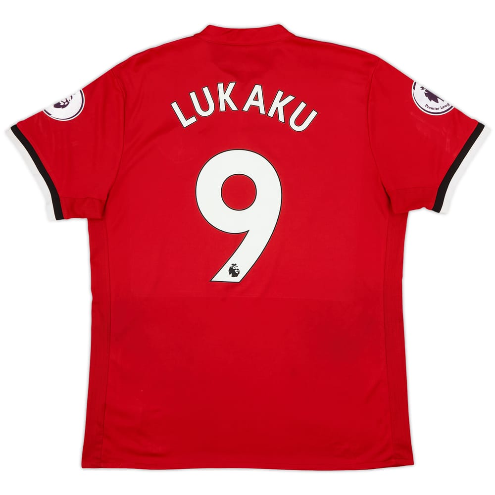 2017-18 Manchester United Home Shirt Lukaku #9 - 6/10 - (L)