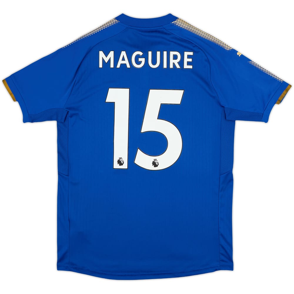 2017-18 Leicester Home Shirt Maguire #15 - 6/10 - (M)