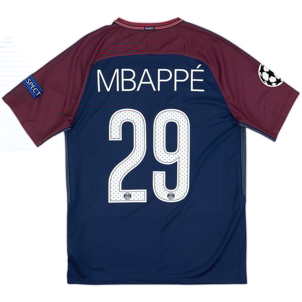 2017-18 Paris Saint-Germain Home Shirt Mbappe #29 - 6/10 - (M)