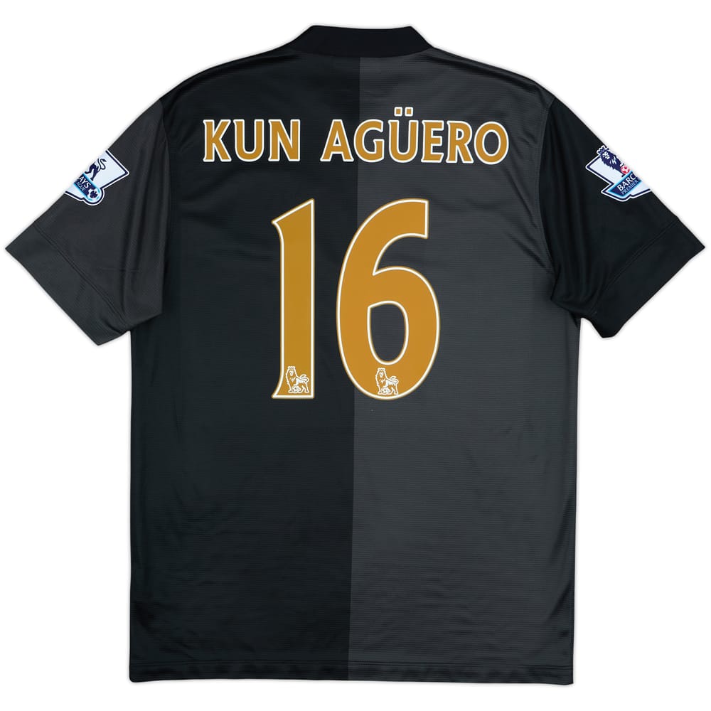 2013-14 Manchester City Away Shirt Kun Aguero #16 - 7/10 - (M)