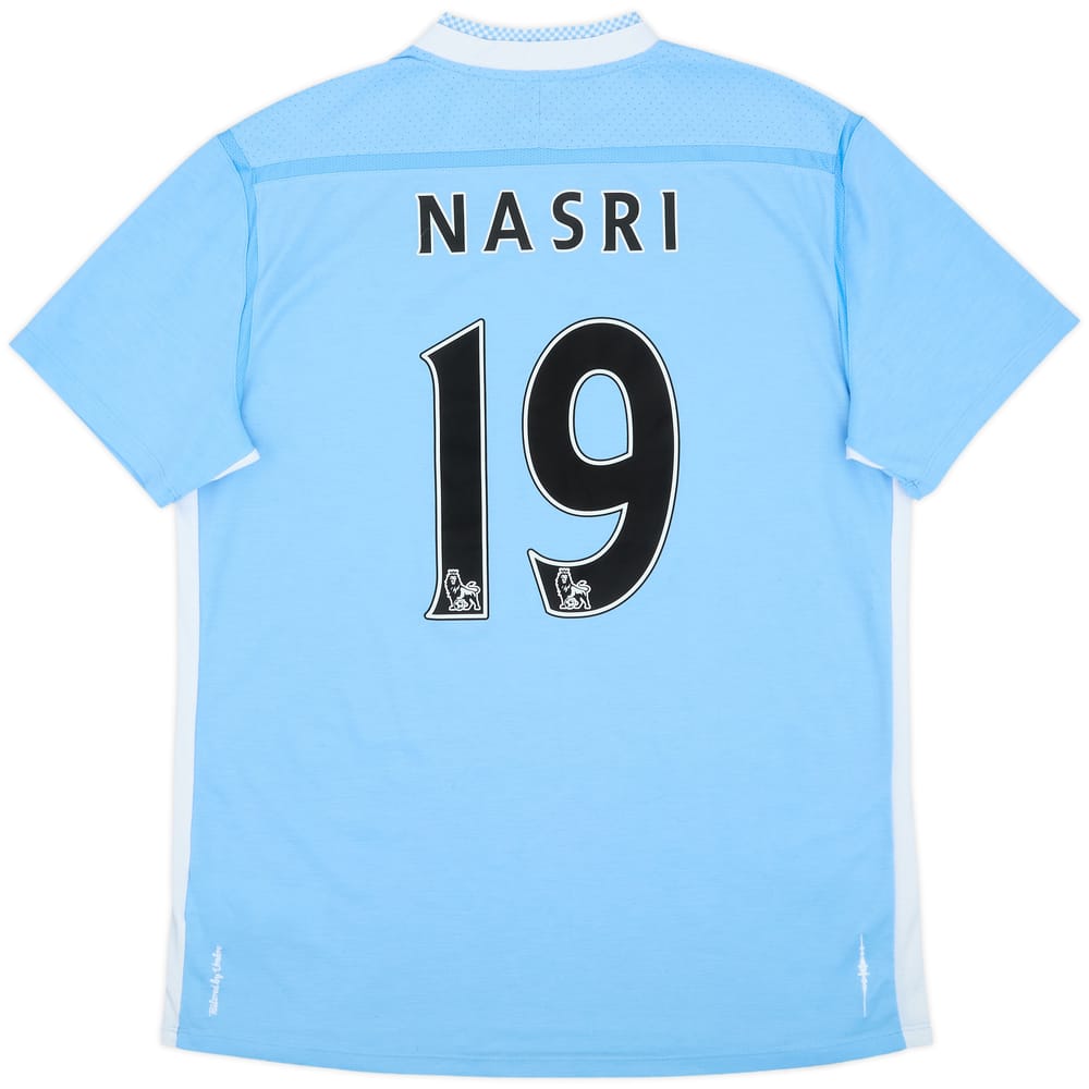 2011-12 Manchester City Home Shirt Nasri #19 - 9/10 - (L)