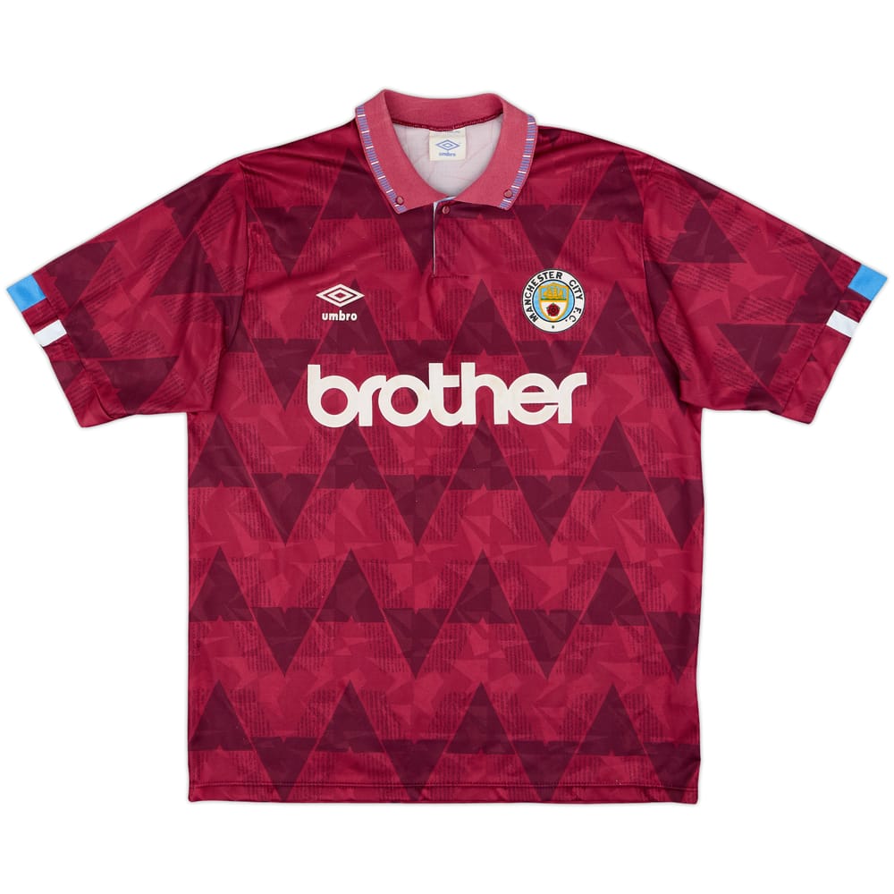 1990-92 Manchester City Away Shirt - 9/10 - (L)