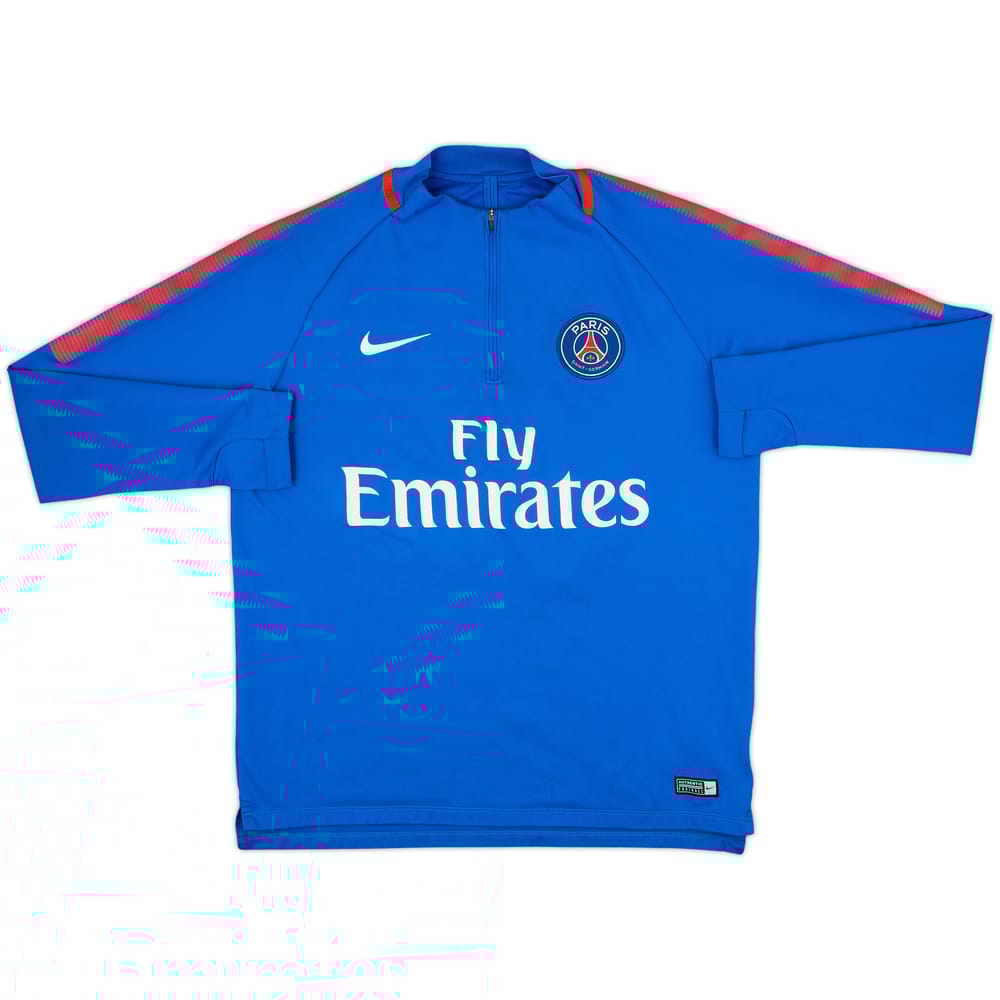 2018-19 Paris Saint-Germain Nike 1/4 Zip Training Top - 5/10 - (L)