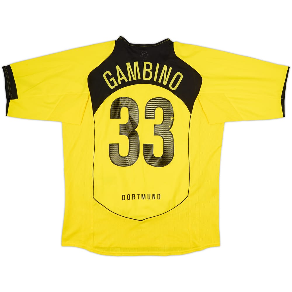 2004-05 Borussia Dortmund Home Shirt Gambino #33 - 7/10 - (L)