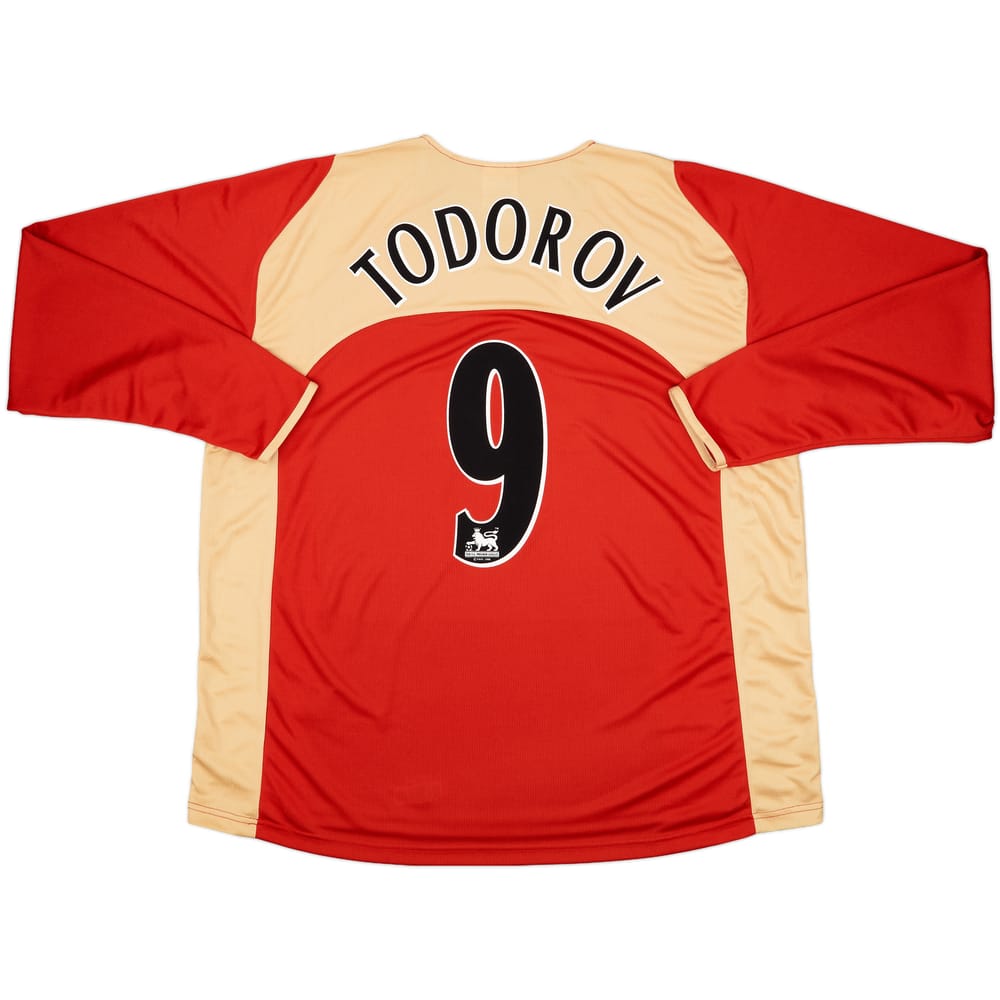 2005-06 Portsmouth Away L/S Shirt Todorov #9 - 9/10 - (XXL)