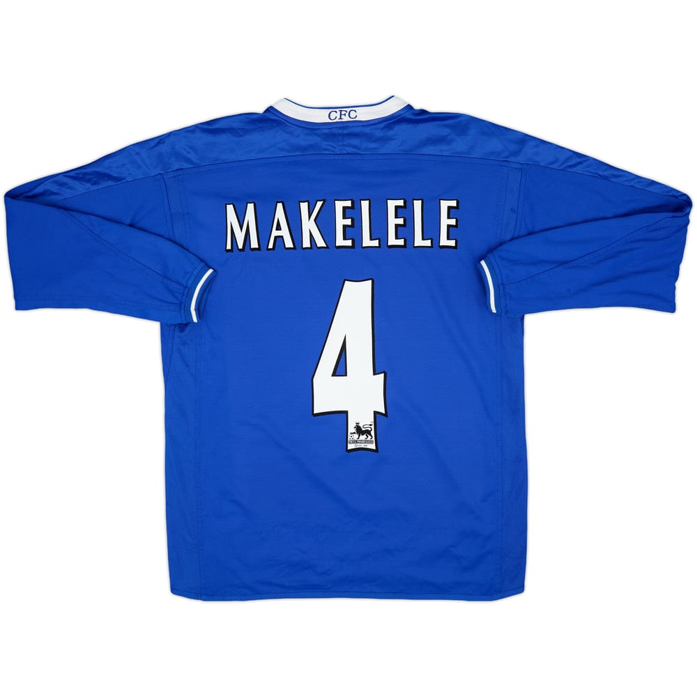 2003-05 Chelsea Home L/S Shirt Makelele #4 - 8/10 - (M)