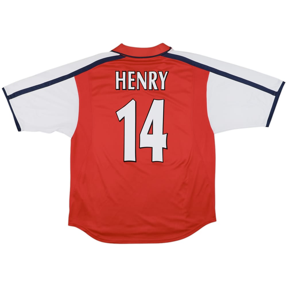 2000-02 Arsenal Home Shirt Henry #14 - 8/10 - (L)