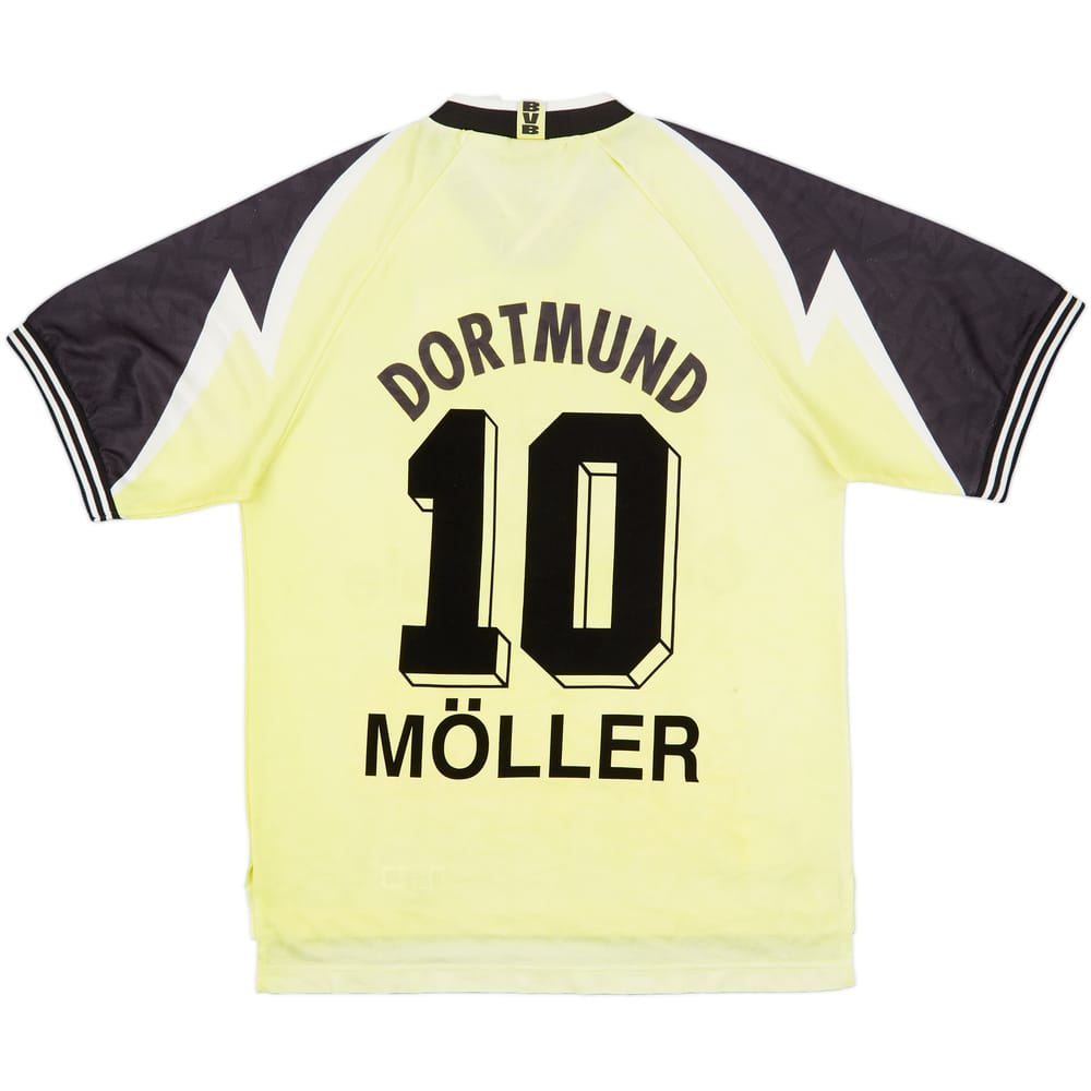 1995-96 Borussia Dortmund Home Shirt Moller #10 - 6/10 - (L)