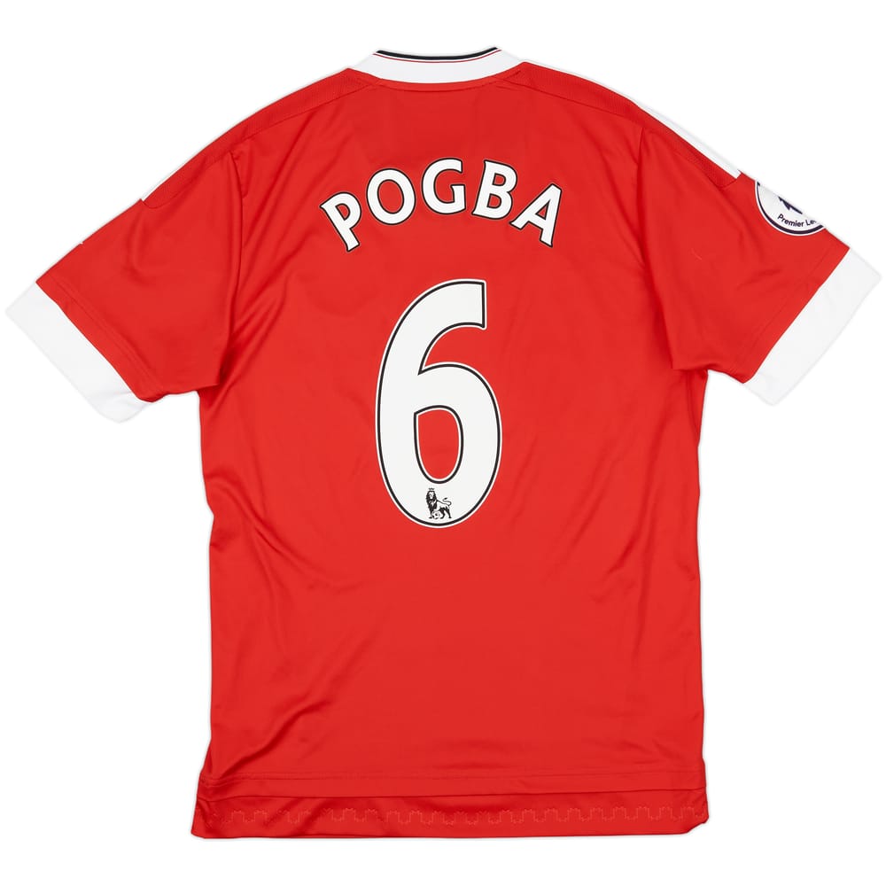 2015-16 Manchester United Home Shirt Pogba #6 - 6/10 - (S)