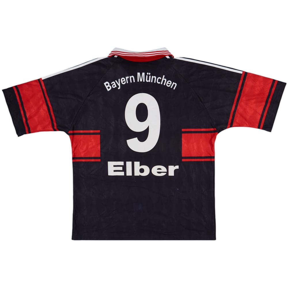 1997-99 Bayern Munich Home Shirt Elber #9 - 7/10 - (XL)