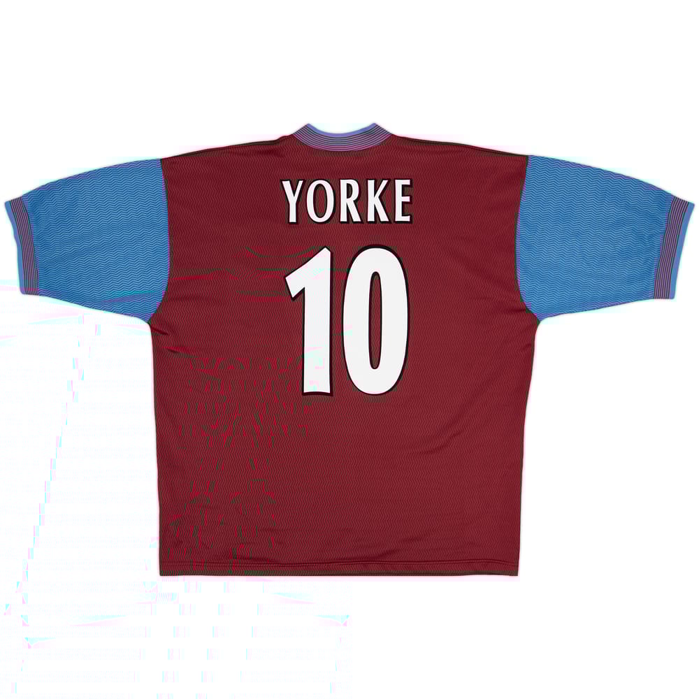 1997-98 Aston Villa Home Shirt Yorke #10 - 8/10 - (XL)