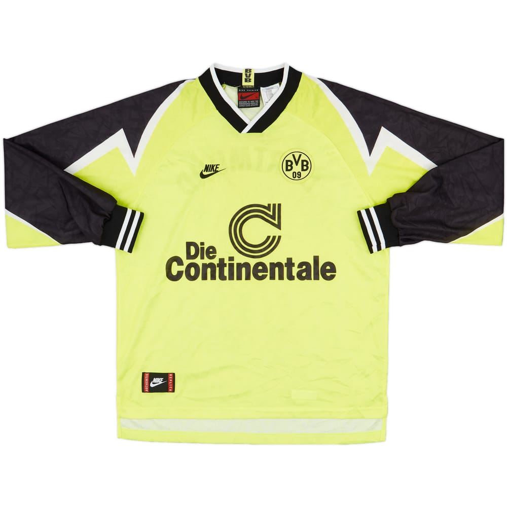 1995-96 Borussia Dortmund Home L/S Shirt - 8/10 - (XL)