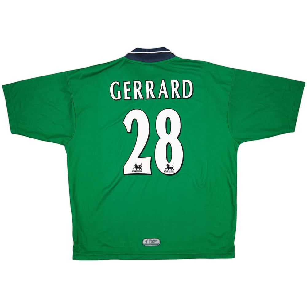 1999-00 Liverpool Away Shirt Gerrard #28 - 8/10 - (XL)