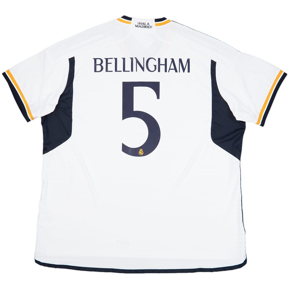 2023-24 Real Madrid Authentic Home Shirt Bellingham #5 (3XL)