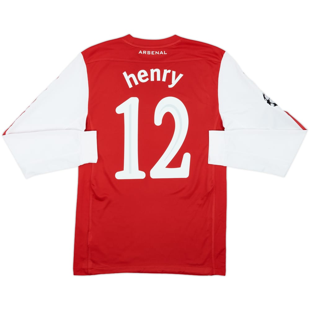 2011-12 Arsenal Home L/S Shirt Henry #12 - 8/10 - (S)