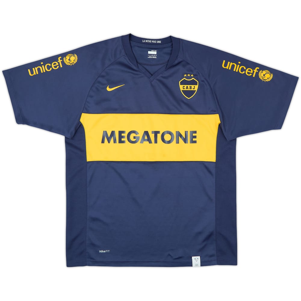 2007-08 Boca Juniors Home Shirt - 9/10 - (M)