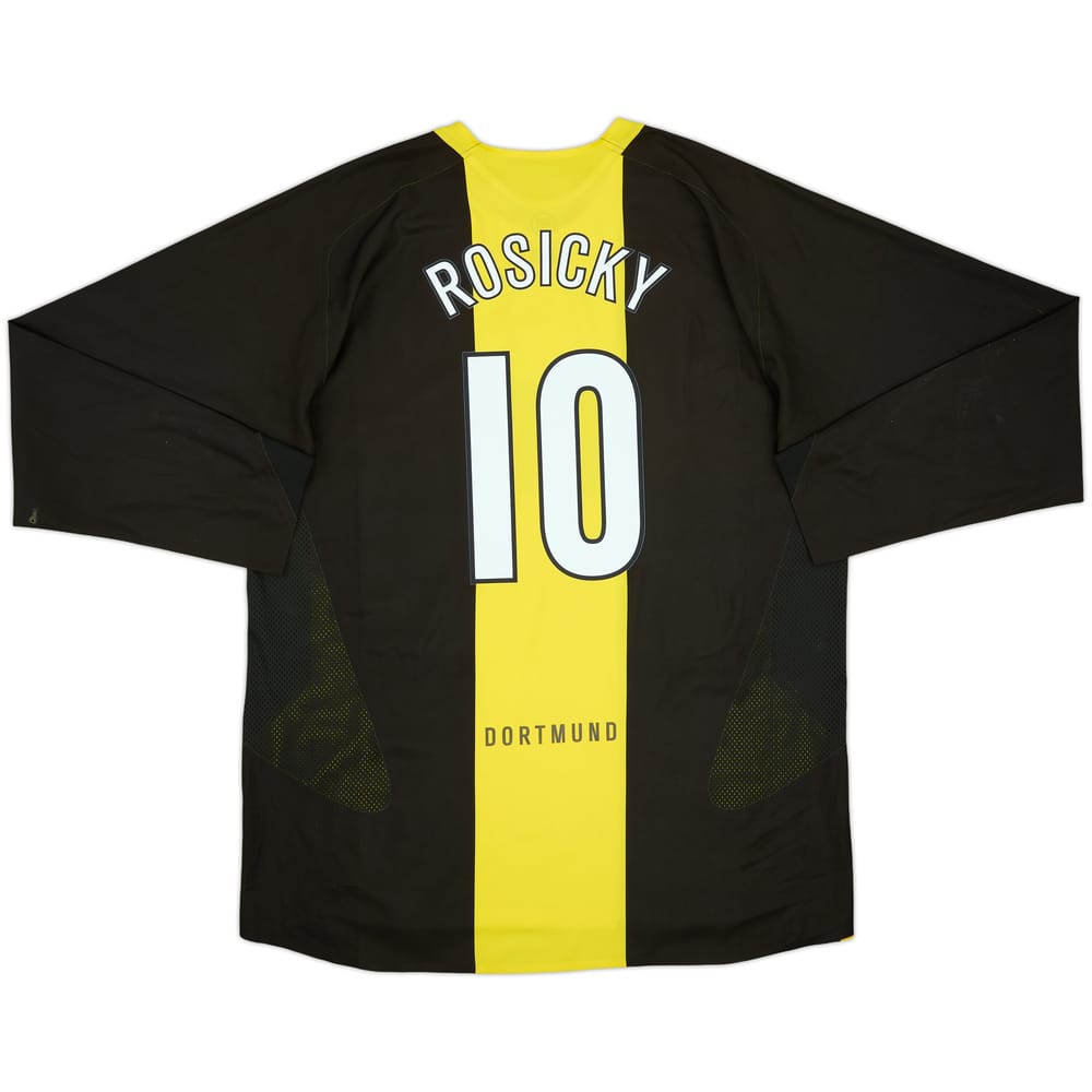 2005-06 Borussia Dortmund Player Issue Away L/S Shirt Rosicky #10 - 6/10 - (XXL)