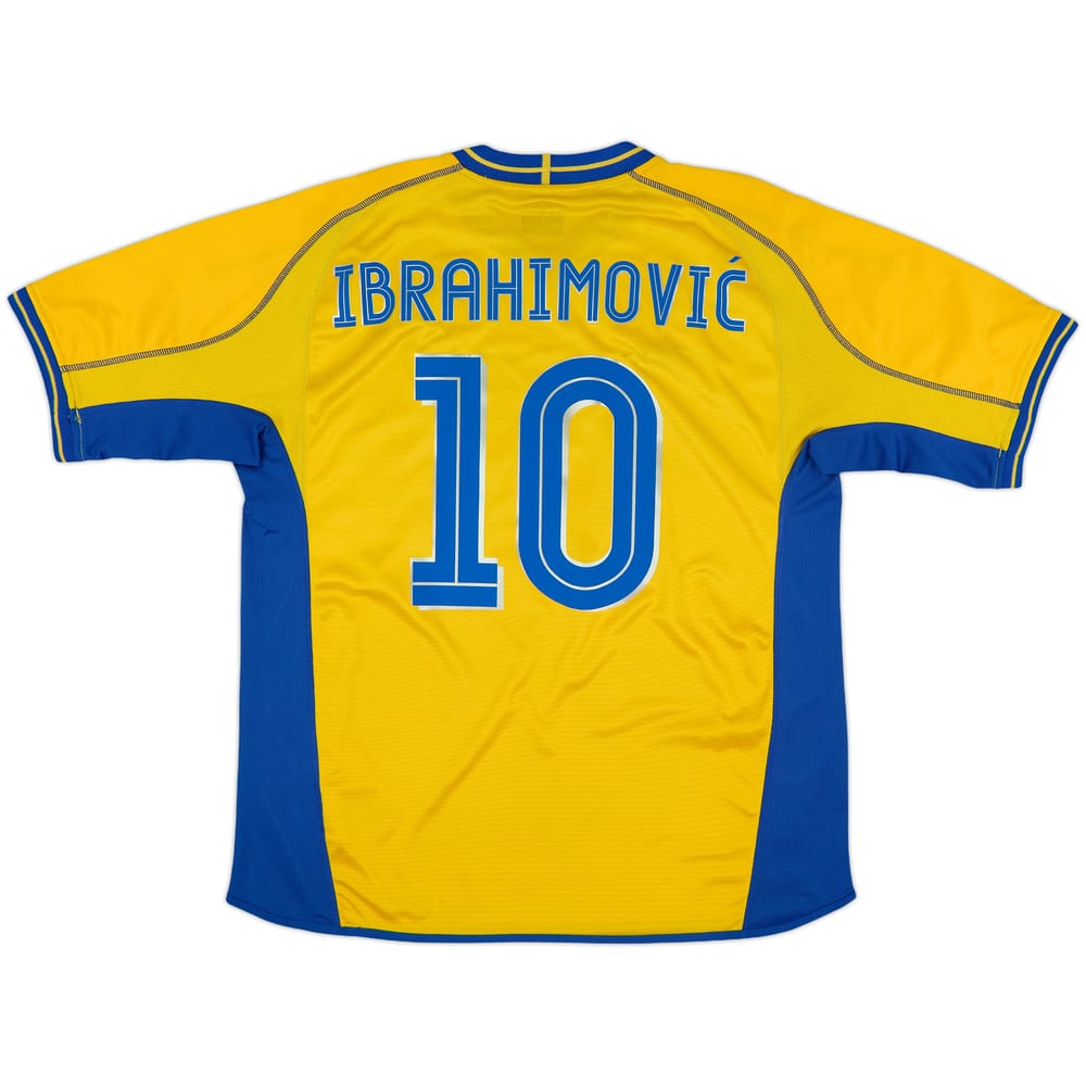 2003-04 Sweden Home Shirt Ibrahimovic #10 - 7/10 - (XL)