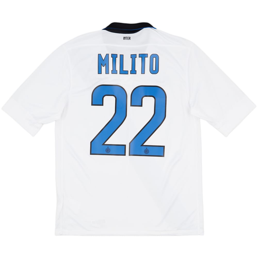 2011-12 Inter Milan Away Shirt Milito #22 - 8/10 - (M)