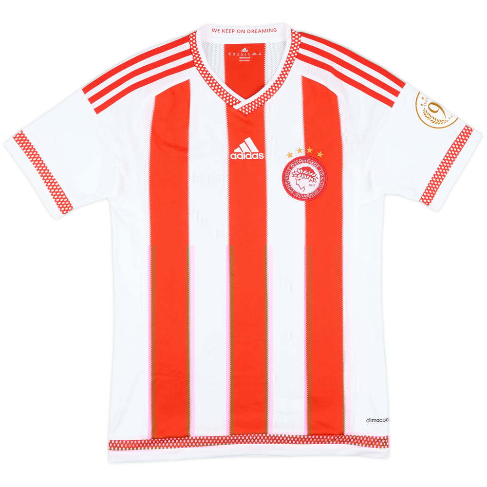2015-16 Olympiakos Home Shirt - 10/10 - (XS)
